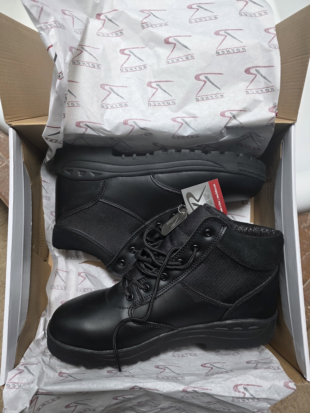 Rothco Men’s Tactical Black Work Boots